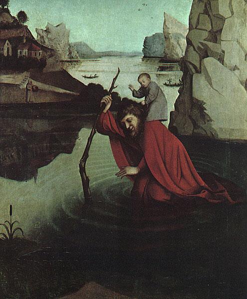 Conrad Witz Saint Christopher Germany oil painting art
